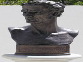 Adam Lindsay Gordon Bronze Bust - Accommodation Kalgoorlie 0
