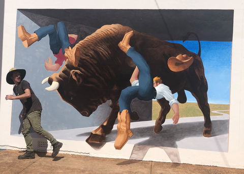 Big Bull Mural - Accommodation Kalgoorlie 0