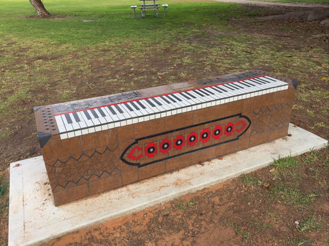 Piano Park Bench, Moonta - Accommodation Kalgoorlie 0