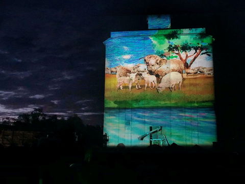 Quorn Silo Light Show - Accommodation Kalgoorlie 0