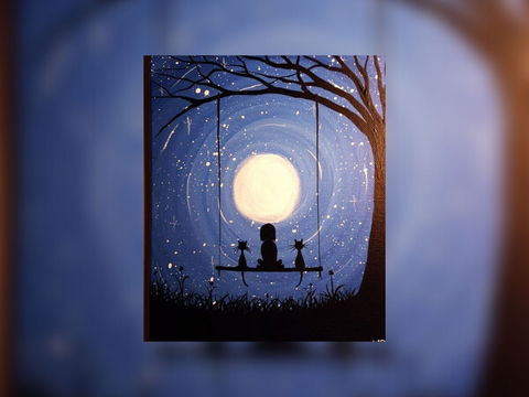 Grab A Glass Of Wine And Learn To Paint 'Moonrise'! - Accommodation Kalgoorlie 0