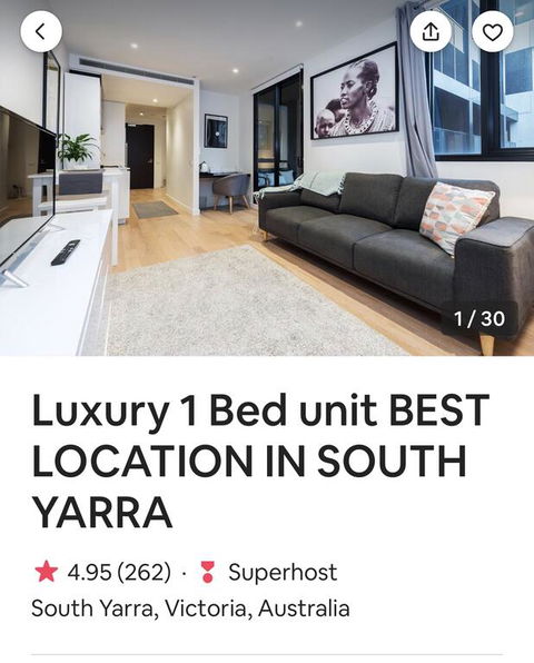 Luxury 1 Bed Unit BEST LOCATION IN SOUTH YARRA - Accommodation Kalgoorlie 3